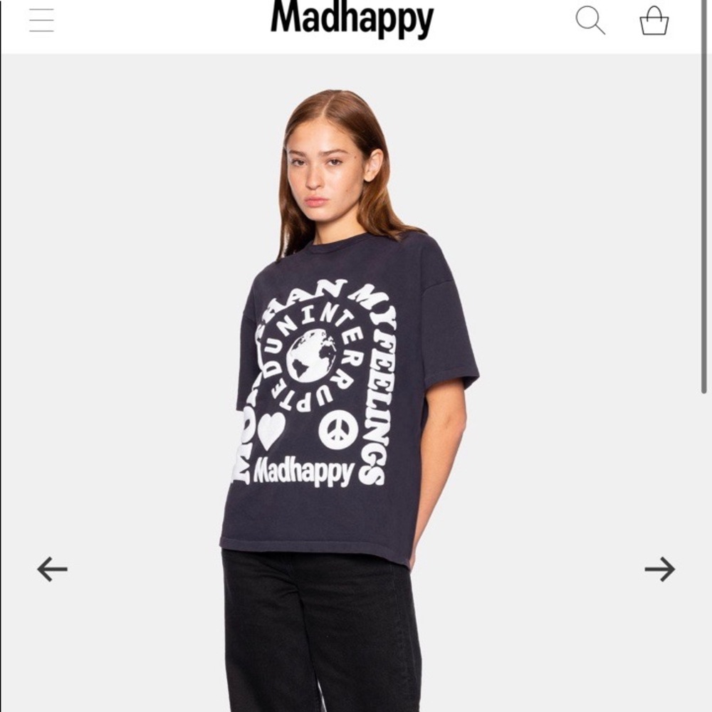 ** MADHAPPY **MORE THAN MY FEELINGS VINTAGE TEE - CABERNET